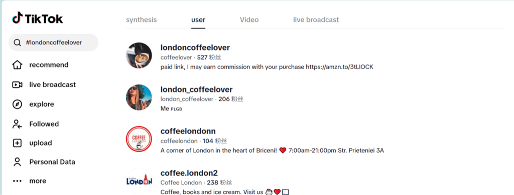 hashtag londoncafe 