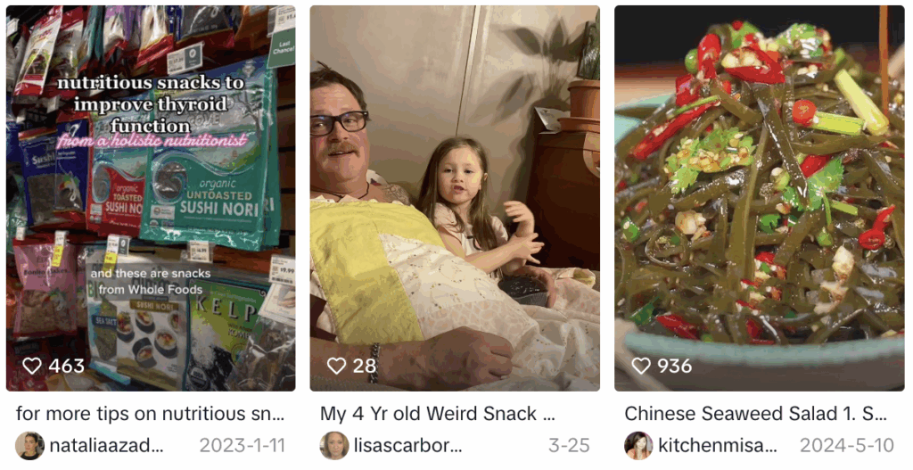 Kelp and Seaweed Snacks