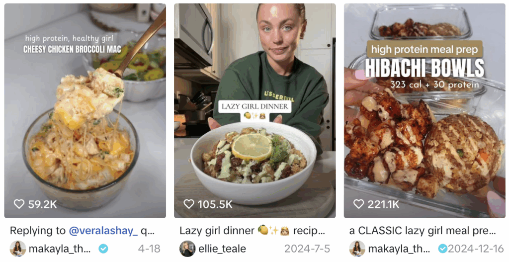 Lazy Girl Meals