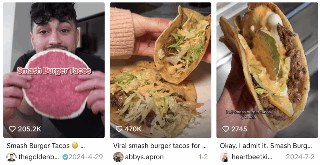 Smash Burger Tacos