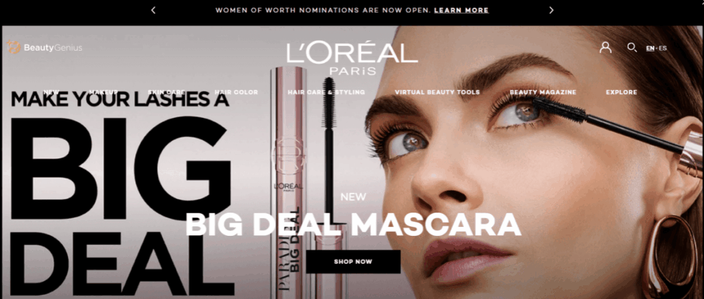 L'Oreal Paris Beauty Campaign L'Oreal Paris makeup product showcase