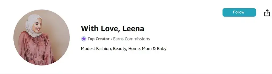 Amazon Influencer Leena Snoubar Profile image of Amazon influencer Leena Snoubar