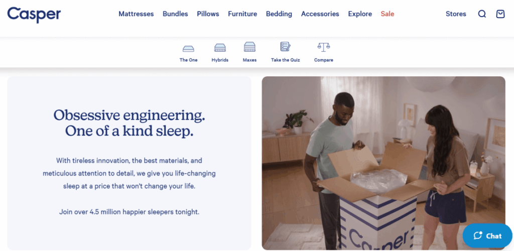 Casper Mattress Packaging Casper mattress delivery unboxing