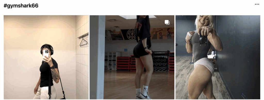 #Gymshark66 campaign on Instagram, there were over 1million posts