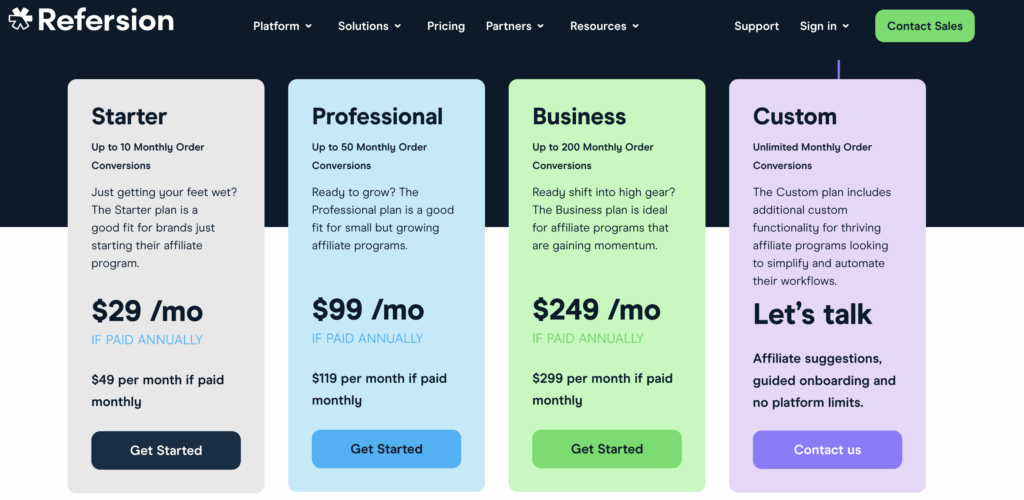 Refersion Pricing