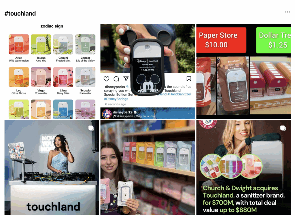 Touchland collaborates with influencers